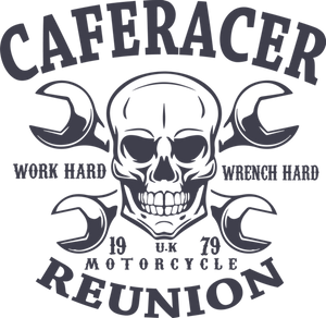 Caferacer Reunion Unisex NavyT-Shirt Gift Idea 132