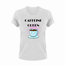 Load image into Gallery viewer, Caffeine Queen Cute T-Shirtcaffeine, caffeine queen, coffee, cute, Ladies, Mens, Unisex
