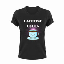 Load image into Gallery viewer, Caffeine Queen Cute T-Shirtcaffeine, caffeine queen, coffee, cute, Ladies, Mens, Unisex
