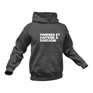 Caffeine and Sarcasm Hoodie - Birthday Gift or Christmas Present Idea