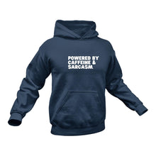 Load image into Gallery viewer, Caffeine and Sarcasm Hoodie - Birthday Gift or Christmas Present Idea
