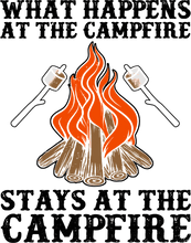 Load image into Gallery viewer, What Happens at the Campfire Hoodie - Best Hiking Camping Birthday Gift or Christmas Present
