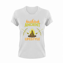 Load image into Gallery viewer, Ancient Lifestyle T-Shirtancient, bow, camp, camper, campfire, camping, hunting, Ladies, lifestyle, Mens, Unisex
