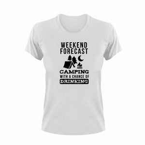 Weekend forecast camping with a chance of drinking T-Shirt
