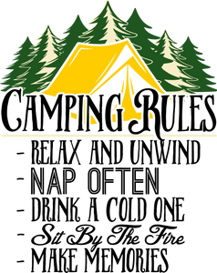 Camping Rules Outdoor Hoodie - Gift Idea