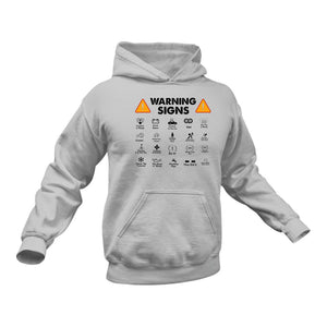 Car Warning Signs Cotton Hoodie, Best Funny Gift Idea