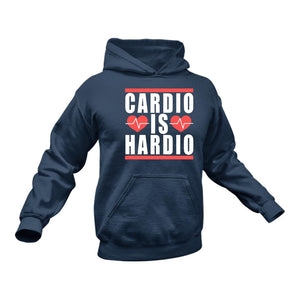 Cardio is my Hardio Cotton Hoodie, Best Gift Idea for Marathon Runners
