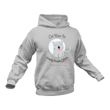 Load image into Gallery viewer, Cat Hair is Lonely People Glitter Hoodie - Best Cat Owner Gift Idea
