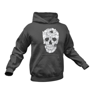 Cat Face Skull Hoodie - Best Cat Lover Gift Idea