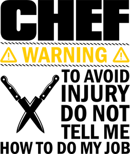 Chef - Warning Avoid Injury Hoodie