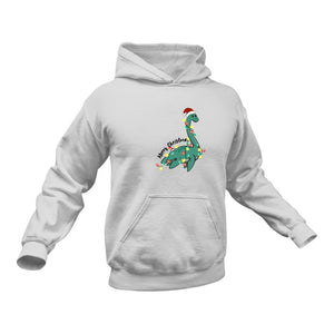 Christmas Dinosaur Hoodie - Best Birthday Gift or Christmas Present