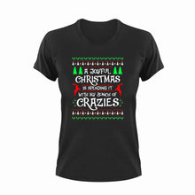 Load image into Gallery viewer, A joyful Christmas is spending it with a bunch of crazies T-Shirtchristmas, crazy, funny, joy, Ladies, Mens, Unisex
