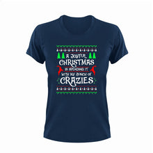 Load image into Gallery viewer, A joyful Christmas is spending it with a bunch of crazies T-Shirtchristmas, crazy, funny, joy, Ladies, Mens, Unisex
