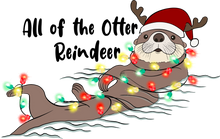 Load image into Gallery viewer, Christmas Otter Hoodie - Best Birthday Gift or Christmas Present
