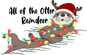 Christmas Otter Hoodie - Best Birthday Gift or Christmas Present