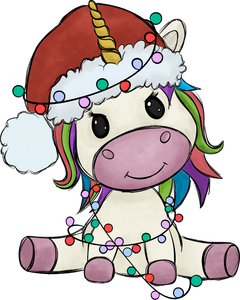 Christmas Unicorn Hoodie - Birthday Gift or Christmas Present Idea