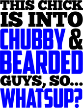 Load image into Gallery viewer, Beard, Beard Man, Beard Products, This Chick is Into Chubby &amp; Bearded Hoodie - Best Birthday Gift or Christmas Present Idea
