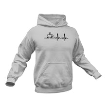 Load image into Gallery viewer, Coffee Cup Heartbeat - Hoodie Gift
