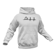 Load image into Gallery viewer, Coffee Cup Heartbeat - Hoodie Gift
