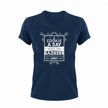 Load image into Gallery viewer, A Cookie A Day Keeps The Sadness Away Funny T-ShirtLadies, Mens, Unisex
