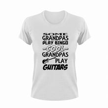 Load image into Gallery viewer, Some grandpas play bingo cool grandpas play guitar T-Shirt
