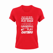 Load image into Gallery viewer, Some grandpas play bingo cool grandpas play guitar T-Shirt
