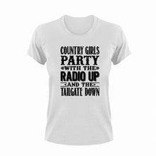 Load image into Gallery viewer, Country girls party with T-Shirtcar, country, girl, Ladies, Mens, music, party, Unisex

