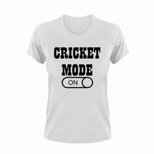 Load image into Gallery viewer, Cricket Mode ON T-Shirtcricket, Ladies, Mens, Mode On, sport, Unisex

