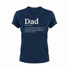 Load image into Gallery viewer, DAD Unisex Navy T-Shirt Gift Idea 137
