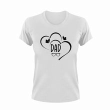 Load image into Gallery viewer, Dad with hearts and glasses T-Shirt
