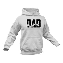 Load image into Gallery viewer, Dinosaur Dad Cotton Hoodie - Unique Dad Gift Idea
