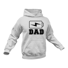 Load image into Gallery viewer, Dad Battery Cotton Hoodie - Unique Father&#39;s Day Gift Idea
