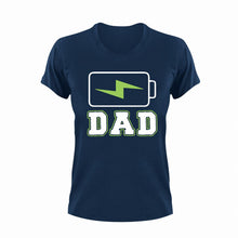 Load image into Gallery viewer, Charging Dad Battery T-Shirt
