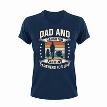 Load image into Gallery viewer, Dad And Daughter Unisex Navy T-Shirt Gift Idea 137
