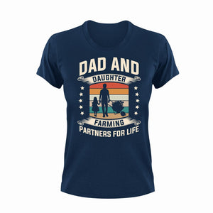 Dad And Daughter Unisex Navy T-Shirt Gift Idea 137