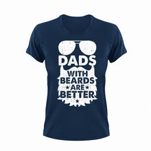 Load image into Gallery viewer, Dads With Beards Unisex Navy T-Shirt Gift Idea 137
