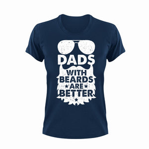 Dads With Beards Unisex Navy T-Shirt Gift Idea 137