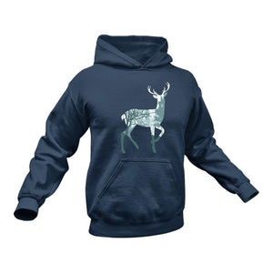 Deer - Unique Cotton Hoodie - Best Idea for a Gift