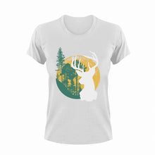Load image into Gallery viewer, Deer Woods Hunting T-Shirtdeer, hunt, hunter, hunting, Ladies, Mens, Unisex, woods
