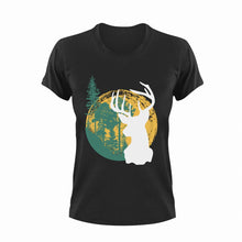 Load image into Gallery viewer, Deer Woods Hunting T-Shirtdeer, hunt, hunter, hunting, Ladies, Mens, Unisex, woods
