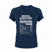 Load image into Gallery viewer, Dental Assistant Nutrition Facts Funny T-ShirtDental, Dental Assistant, funny, Ladies, Mens, Nutrition Facts, Unisex
