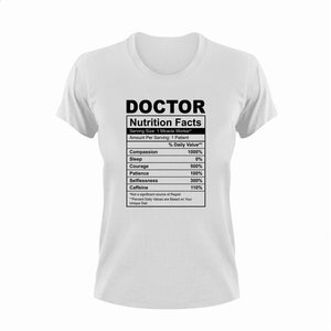 Doctor Nutrition Facts Funny T-Shirtdoctor, funny, Ladies, Mens, Nutrition Facts, Unisex