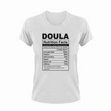 Load image into Gallery viewer, Doula Nutrition Facts Funny T-ShirtDoula, funny, Ladies, Mens, Nutrition Facts, Unisex
