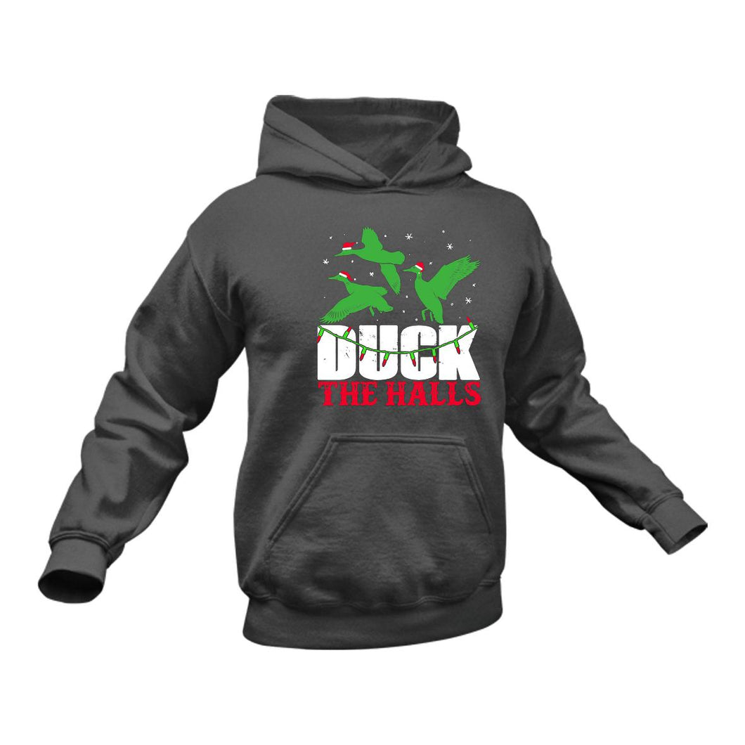Duck The Halls - Unique Cotton Hoodie - Best Idea for a Gift