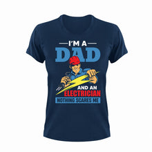 Load image into Gallery viewer, Electrician Dad Unisex Navy T-Shirt Gift Idea 137
