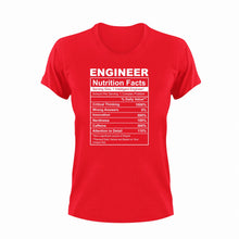 Load image into Gallery viewer, Engineer Nutrition Facts Funny T-Shirtengineer, funny, Ladies, Mens, Nutrition Facts, Unisex
