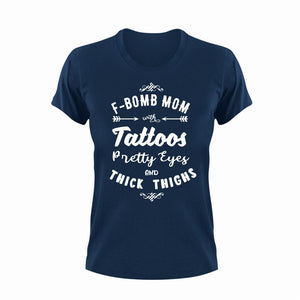 F-Bomb Mom Unisex Navy T-Shirt Gift Idea 130