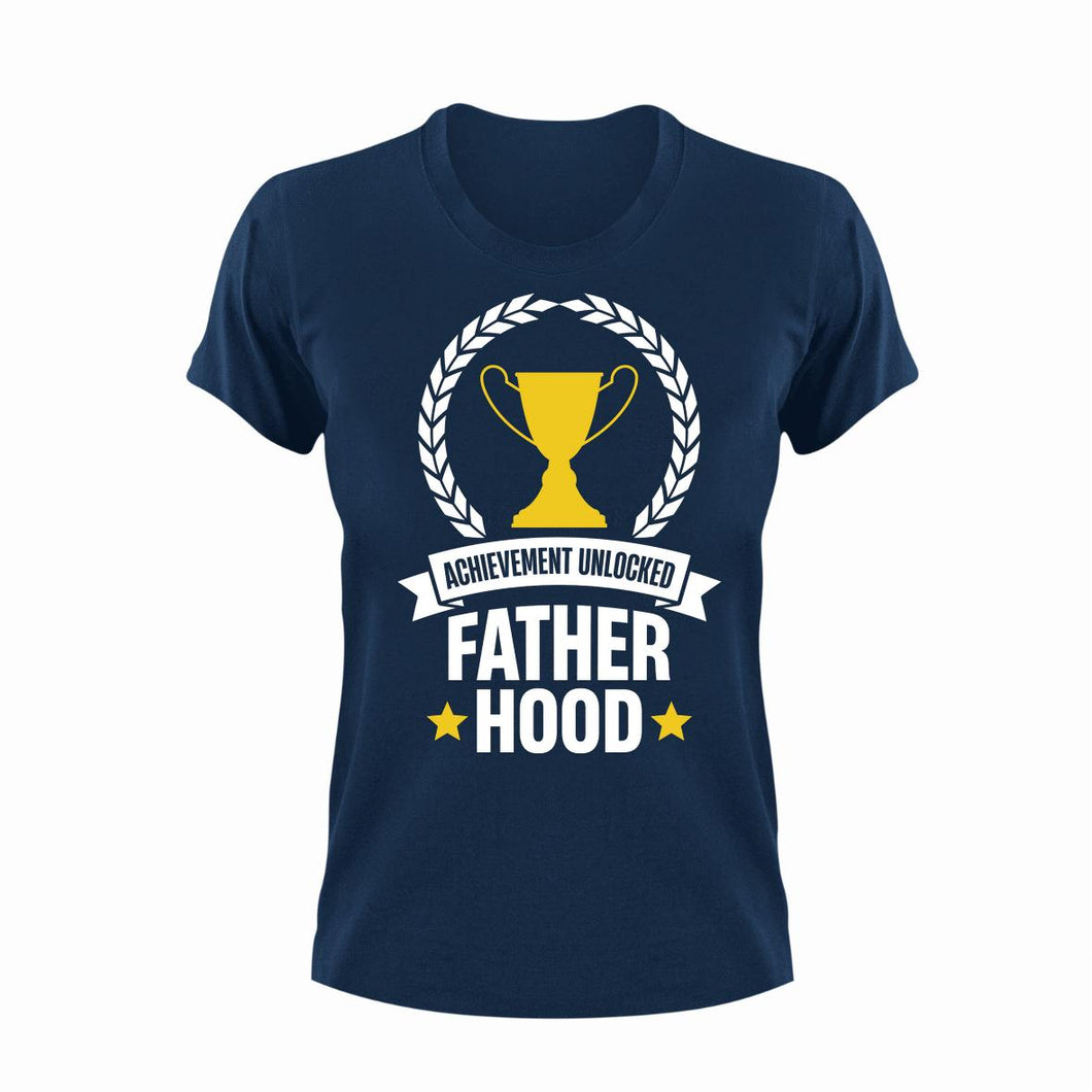 Father Hood Unisex Navy T-Shirt Gift Idea 137