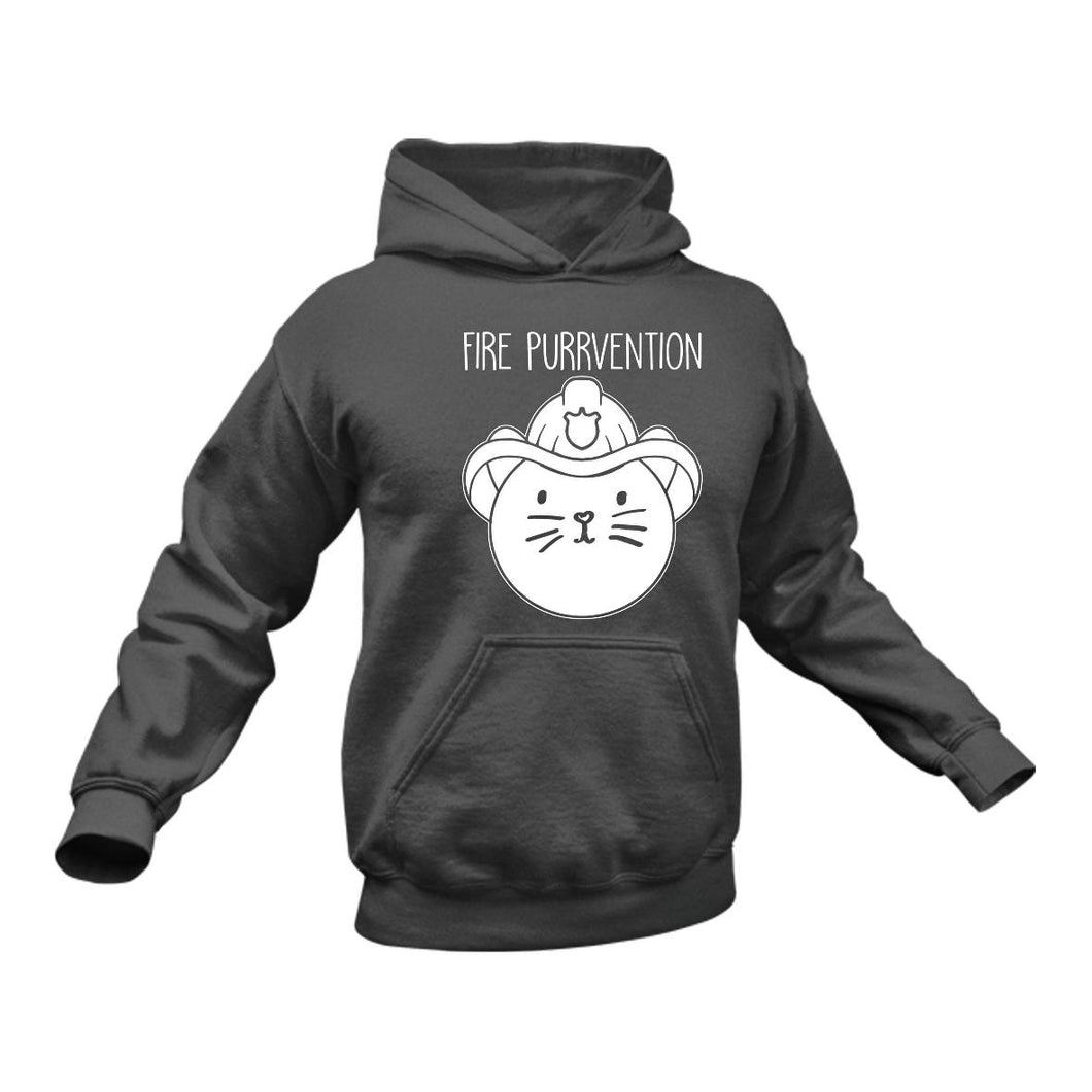 Firefighter Hoodie -  Birthday Gift Idea for Cat Lovers Christmas Present