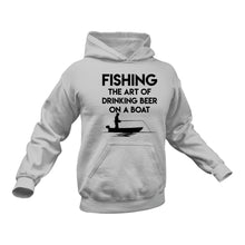 Load image into Gallery viewer, Fishing Art of Drinking Beer on a Boat Hoodie - Gift Idea for Grandpa
